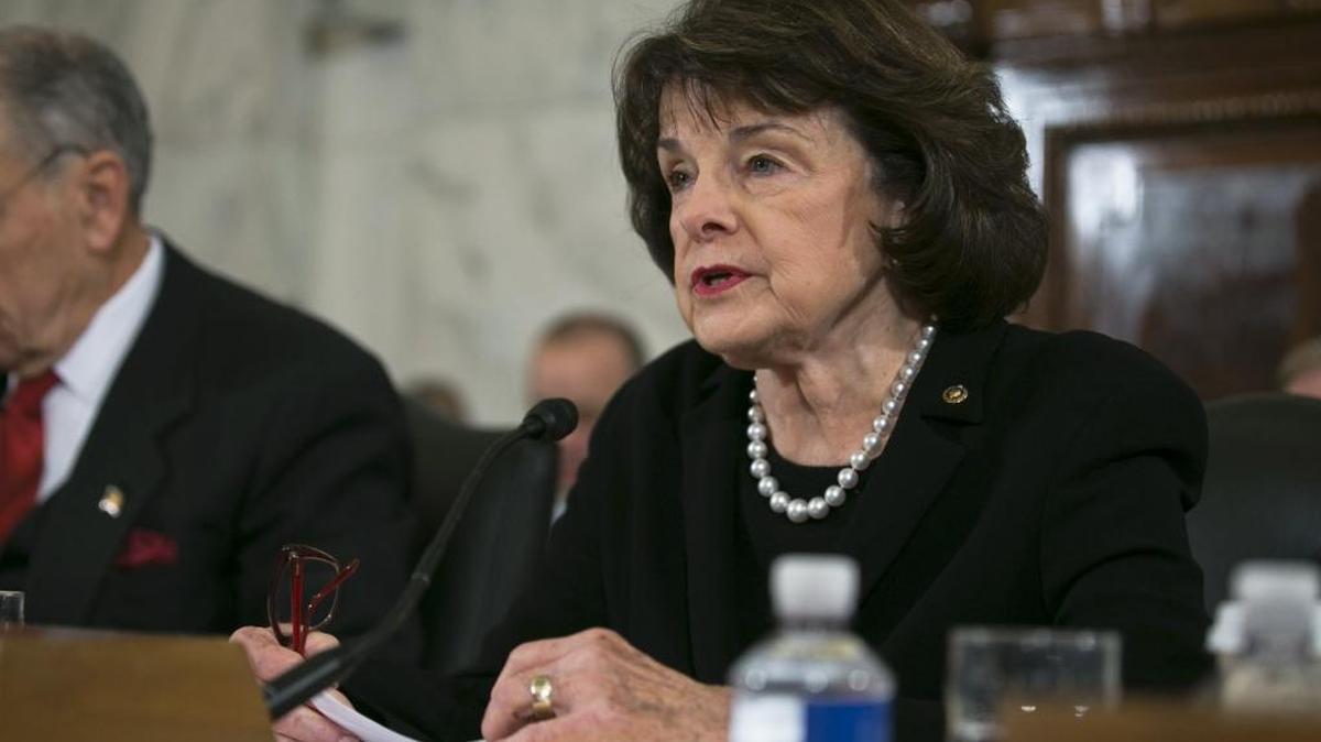 Sen. Dianne Feinstein (D-Calif.), ranking committee member, speaks during the confirmation hearing of Sen. Jeff Sessions (R-Ala.), President-elect Donald Trump’s pick for attorney general, before the Senate Judiciary Committee on Capitol Hill.