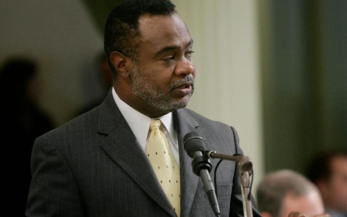
Jerome Horton speaks to the Assembly in 2005. The former Assemblyman is now chairman of the Board of Equalization.
