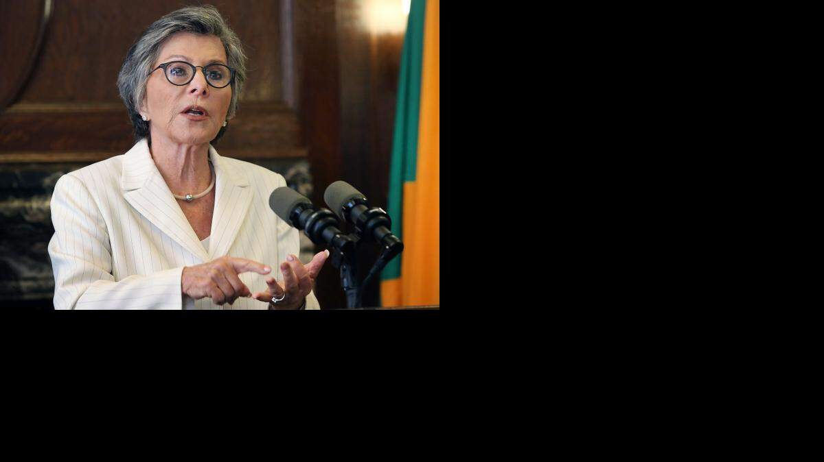 
U.S. Sen. Barbara Boxer, D-Calif., speaks at a Los Angeles news conference in May 2014. Boxer’s announcement Jan. 8 not to seek a fifth term has unleashed a long-expected wave of speculation about who will challenge for the seat.
