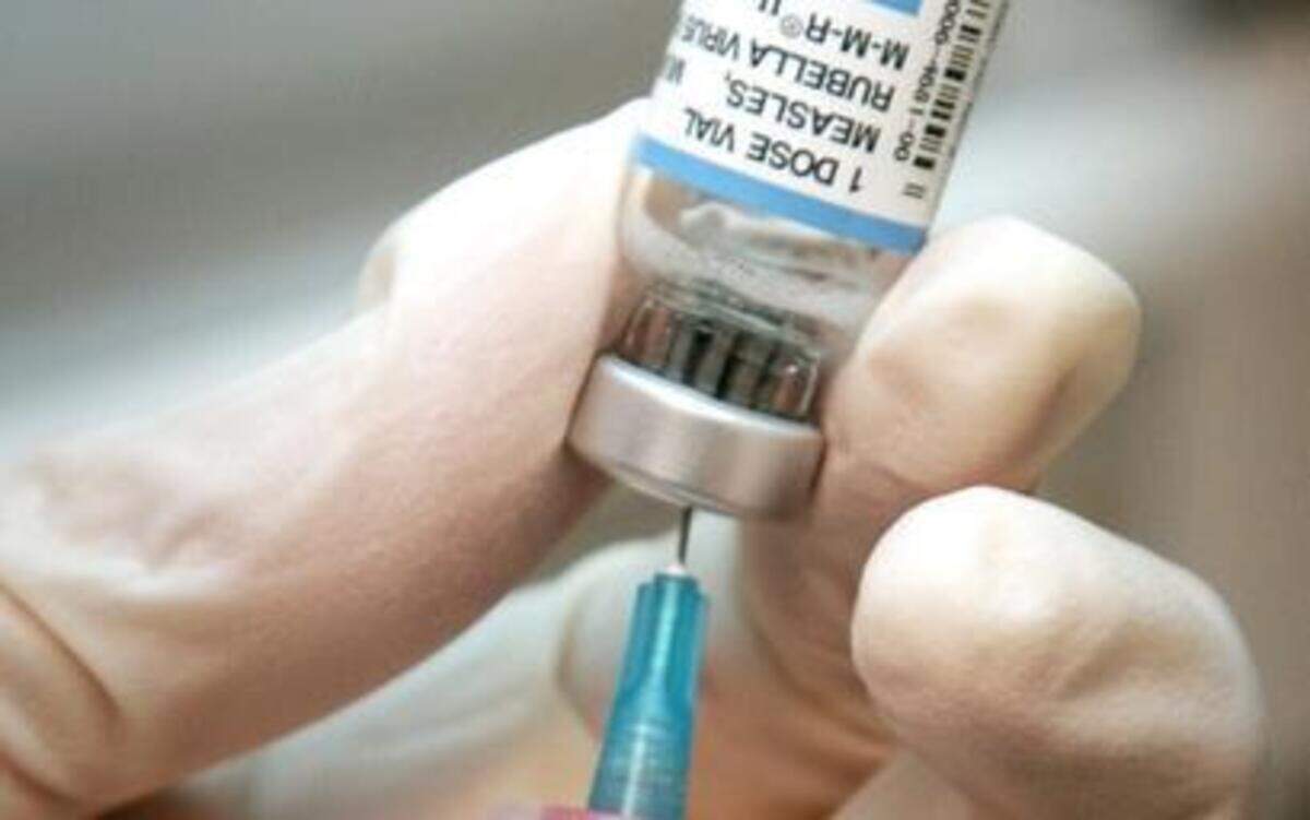 
A dose of the mumps-measles-rubella, or MMR, vaccine.
