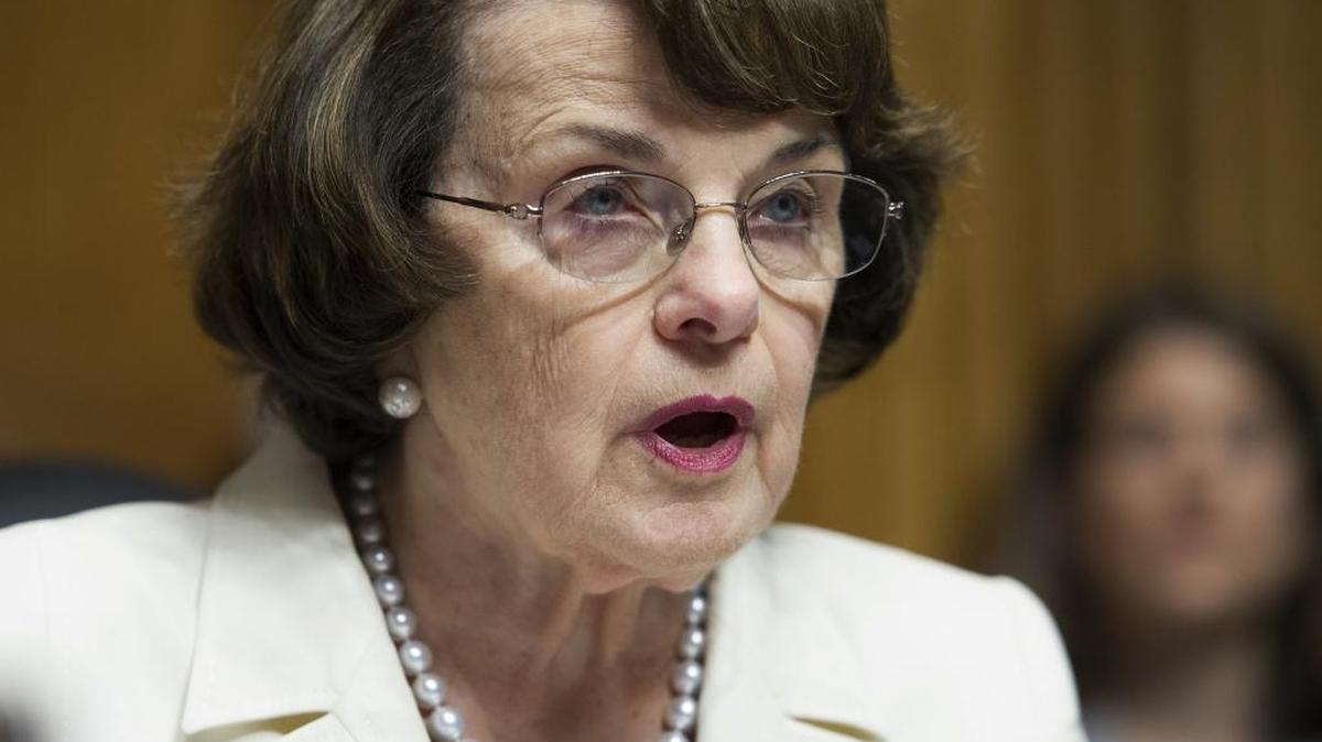 Sen. Dianne Feinstein of California, speaks on Capitol Hill in Washington.