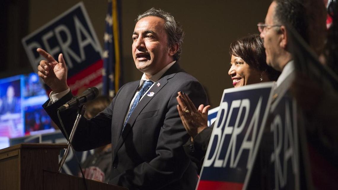 Rep. Ami Bera, D-Elk Grove, see on Election Day last year, expressed concern about his imprisoned father.