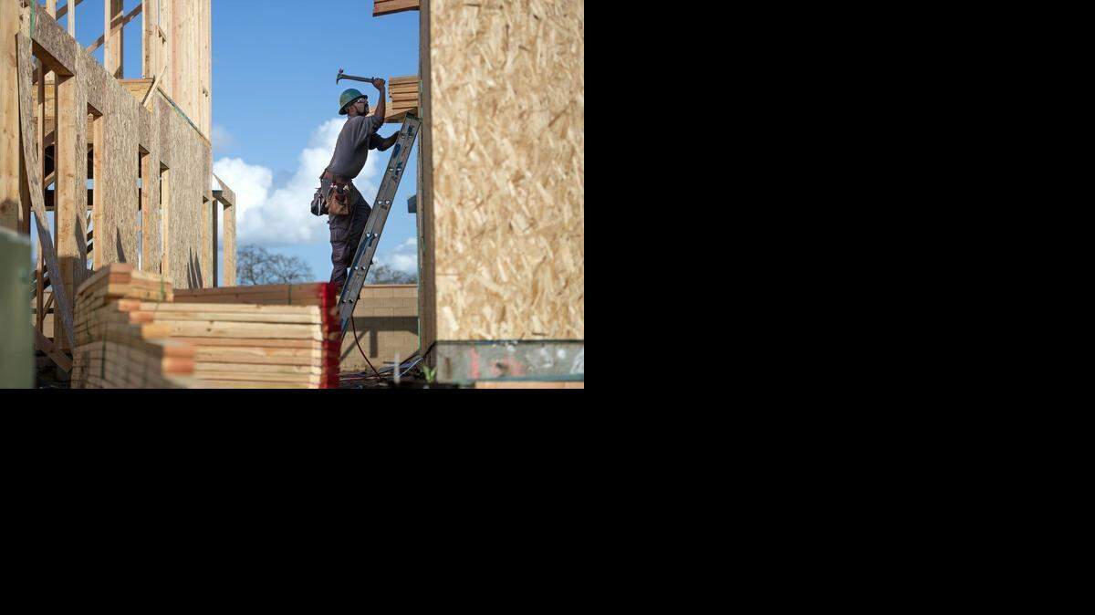 
Luis Armando Garcia, of Sacramento, works at a construction cite in Elk Grove on last month.
