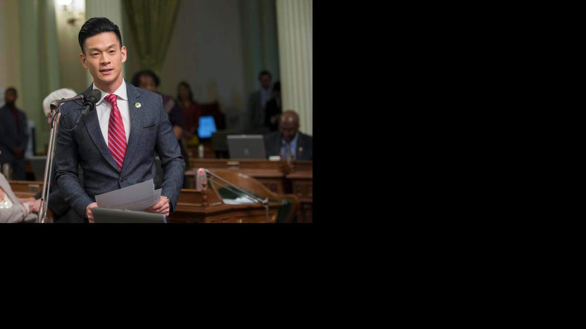 
Assemblyman Evan Low, D-Campbell, speaks in Sacramento recently.
