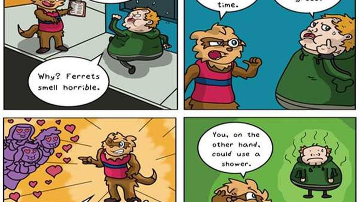 
Advocates for a ballot measure to legalize ferrets in California have started circulating a comic, Joe Ferret, to educate voters.
