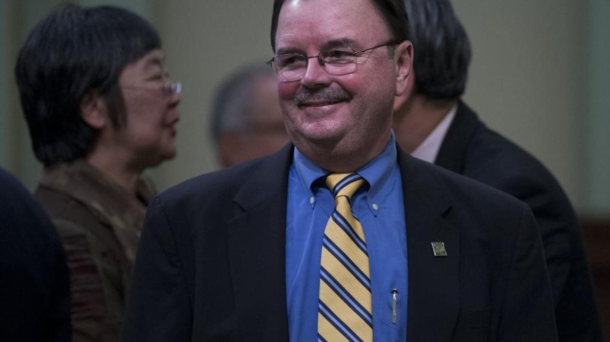 Assemblyman Richard Gordon, D-Menlo Park, during session in the Assembly chamber in 2013, is termed out this year. The June 7 primary race to succeed him features eight candidates.
