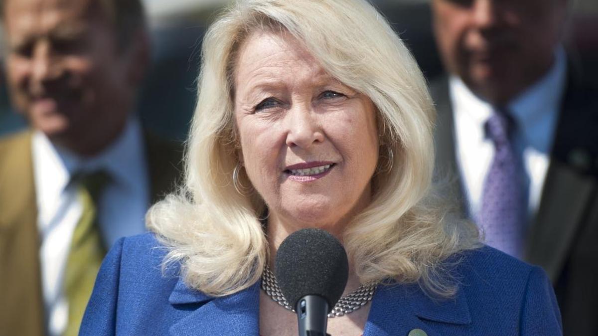 Then-Assembly Republican Leader Connie Conway, R-Tulare, speaks at a press conference in 2011. Conway, along with her Senate counterpart, played a role in spending decisions by the California Republican Leadership Fund. The fund has agreed to a $30,000 fine by the FPPC for donation-reporting violations.