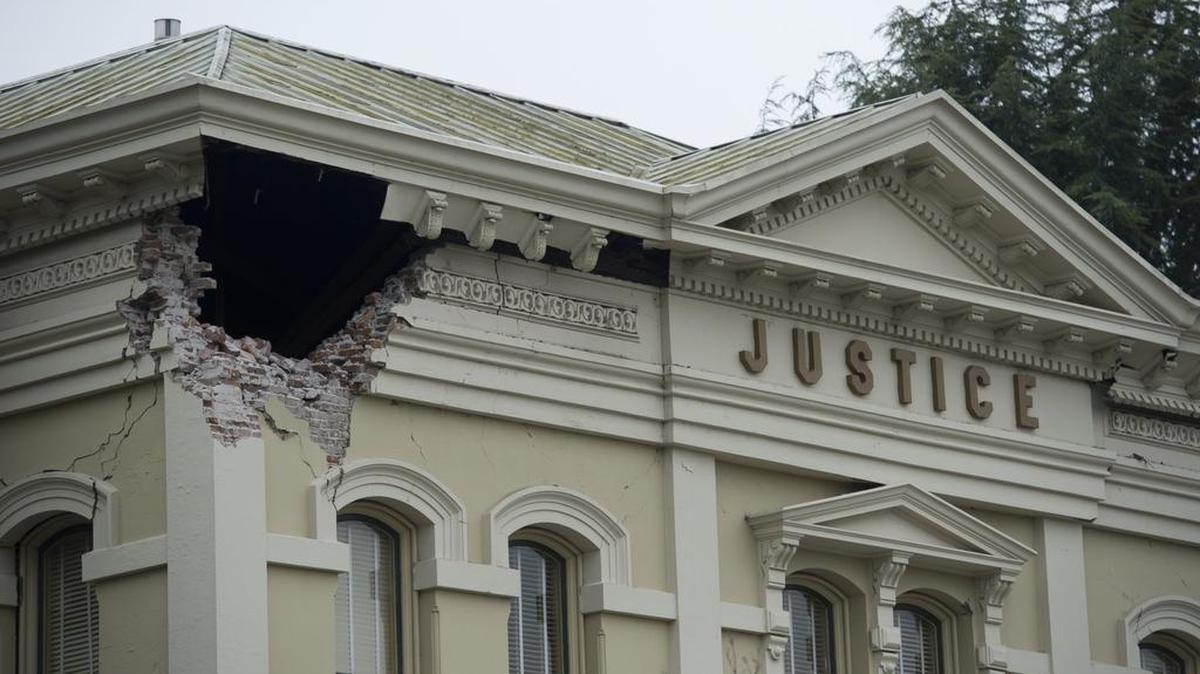 The Napa County courthouse was damaged in a 6.0 earthquake on Sunday August 24, 2014.