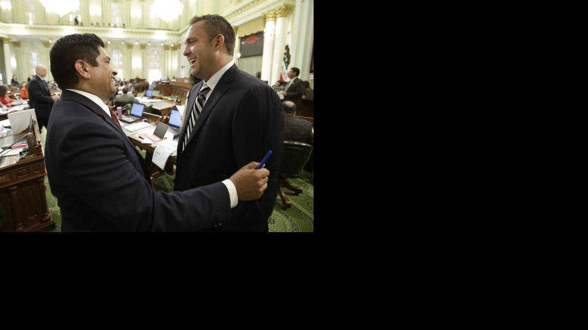 
Assemblyman Adam Gray, D-Merced, right, faces increasing spending by outside groups in his re-election campaign.
