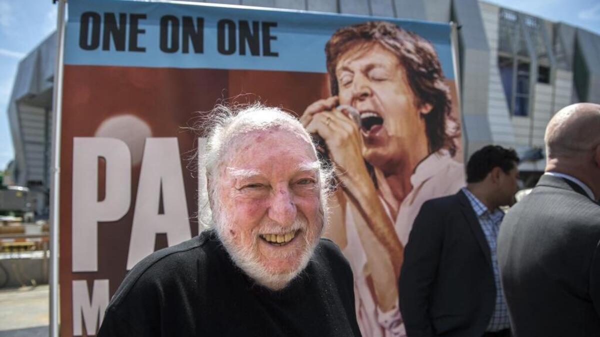 Russ Solomon founder of Tower Records, was happy to hear Paul McCartney announced as the first show at Golden 1 Center on May 2, 2016.