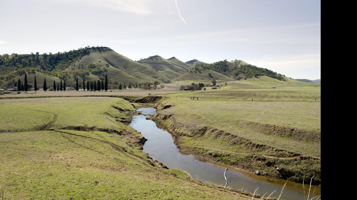 
The proposed Sites Reservoir would flood land shown here west of Maxwell. A bill to streamline environmental review for the dam and one other died Monday in an Assembly committee.
