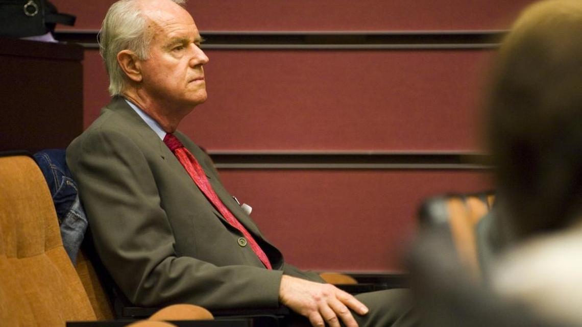 
Actor Mike Farrell waits to speak at a California Department of Corrections and Rehabilitation public hearing about the death penalty at San Quentin on June 30, 2009.
