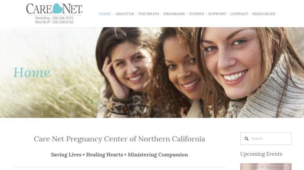The website for the Crisis Pregnancy Center of Northern California, one of three plaintiffs in the lawsuit.