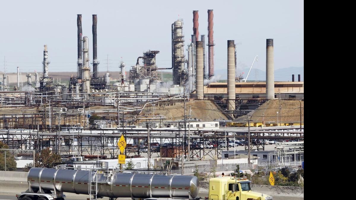 
Energy producers like Chevron, with an oil refinery in Richmond, would be affected by pending “green economy” legislation in California.
