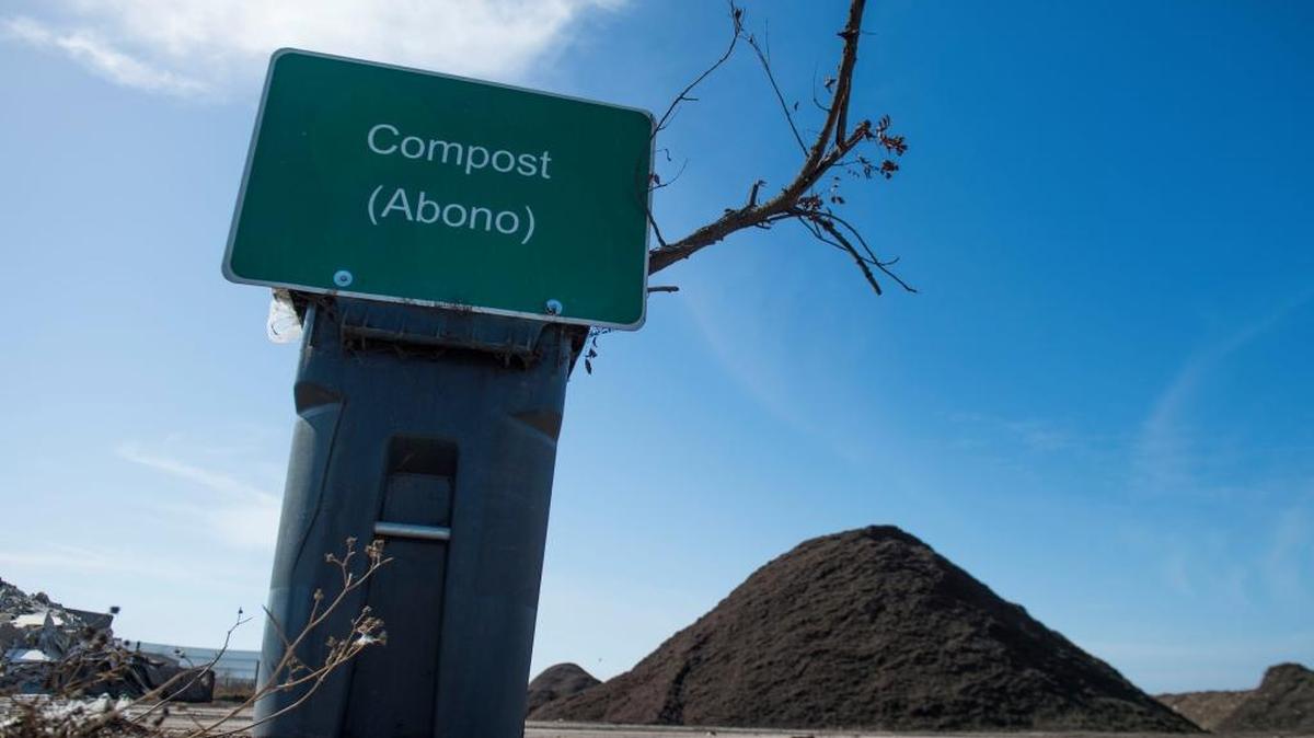 
Finished compost waits to be shipped at the Napa Recycling & Composting Facility on Tuesday, Oct. 6, 2015, in Napa.

