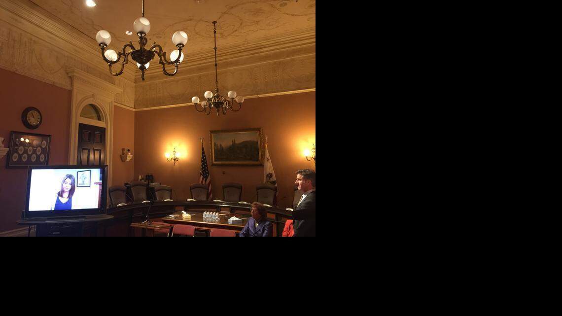 
Dan Diaz, the widower of Brittany Maynard, watches a posthumous video recorded less than three weeks before her assisted suicide in Oregon.
