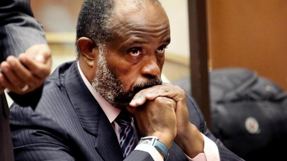 Former state Sen. Rod Wright appears at a Los Angeles Courthouse on Sept. 3, 2014.