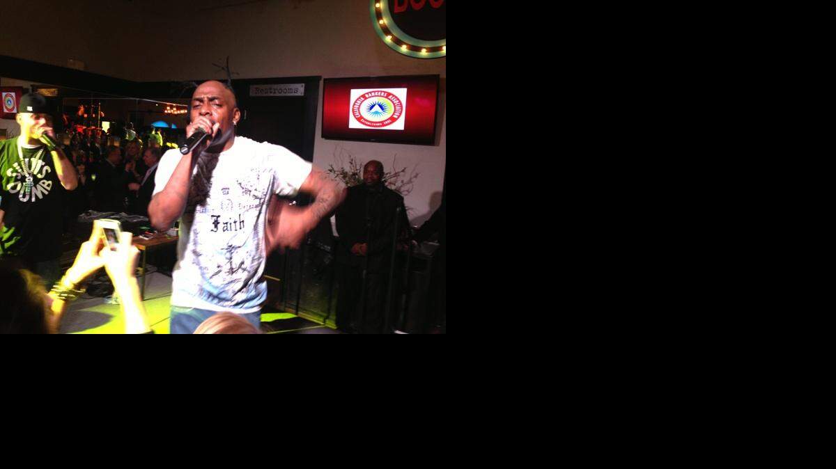 
Coolio performs at the 2014 back-to-session bash.
