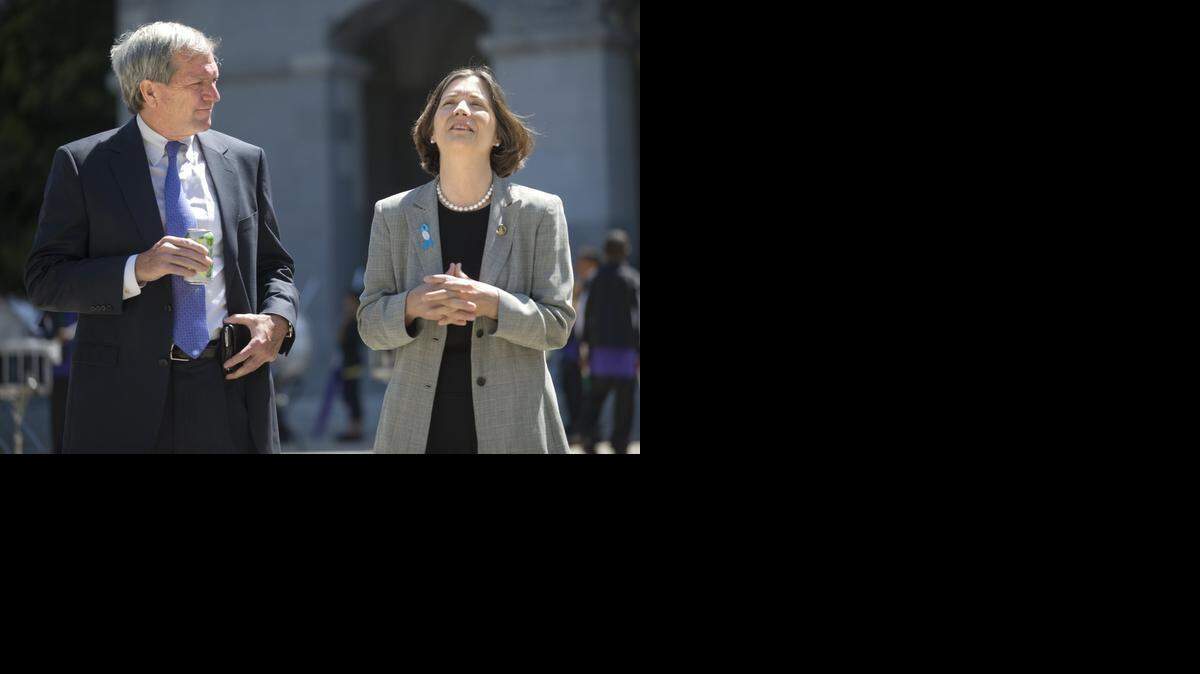 
Former Assemblywoman Joan Buchanan, D-Alamo, right, is one of three prominent Democrats running in a March 17 special election to fill the vacancy created by the departure of former state Sen. Mark DeSaulnier, D-Concord, who was elected to Congress.
