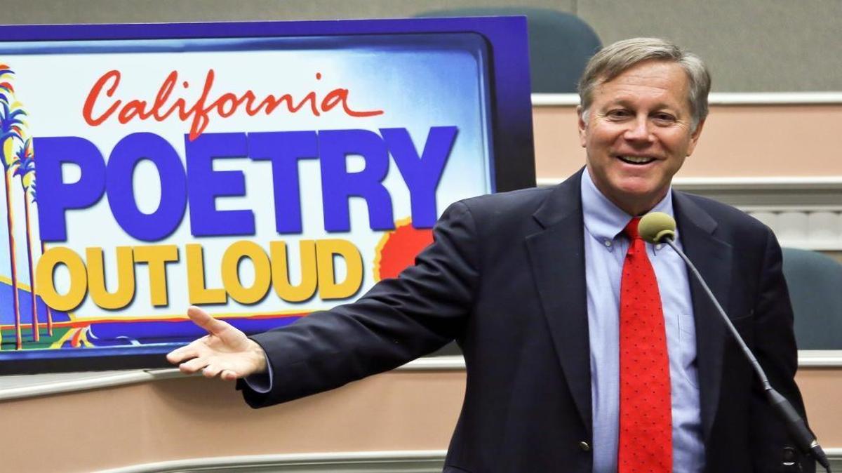 Dana Gioia at the 2014 Poetry Out Loud State Finals at the California Capitol.