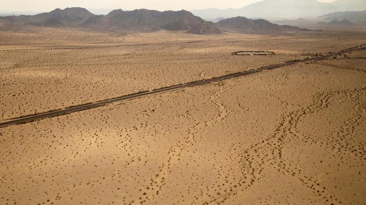 An area of the Mojave Desert near the site of the Cadiz water project on the eastern edge of San Bernardino County in California, July 20, 2015.