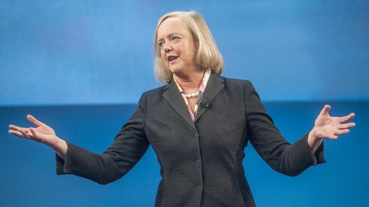 Meg Whitman, Hewlett-Packard executive, is seen during the HP Discover 2013 conference in Las Vegas.