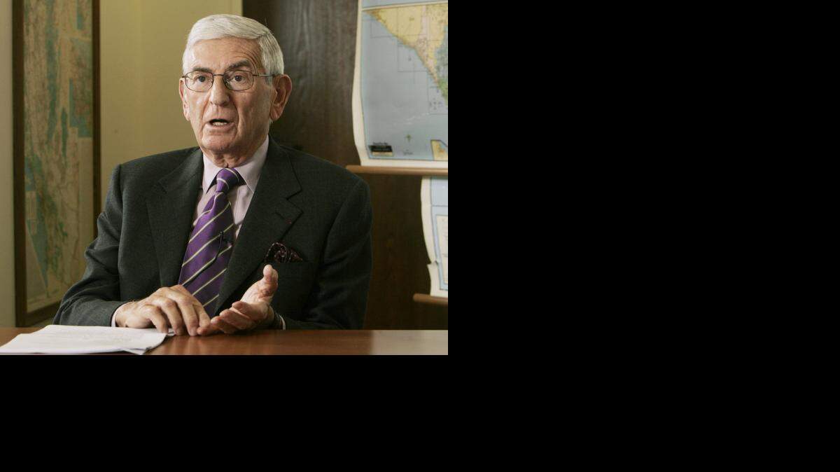 
Los Angeles businessman Eli Broad, seen here in 2006, gave $1 million to an independent expenditure supporting Marshall Tuck.
