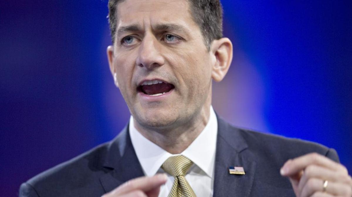 House Speaker Paul Ryan, R-Wis., speaks during the American Conservative Unions Conservative Political Action Conference meeting in National Harbor, Maryland, on Thursday.