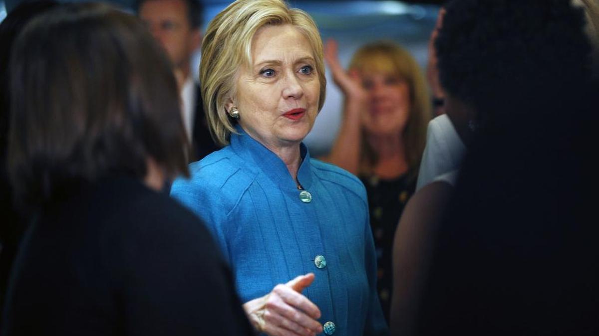 Democratic presidential candidate Hillary Clinton attends an event, Saturday, June 4, 2016, in Santa Barbara, Calif.