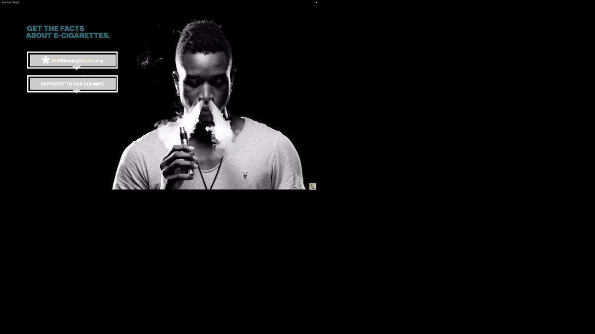 
 A frame grab from one new anti-vaping ad put out by the California Department of Public Health on Friday, March 20, 2015.
