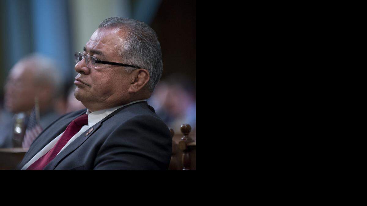 
Assemblyman Rocky Chavez, R-Oceanside during session in the Assembly chambers in Sacramento.
