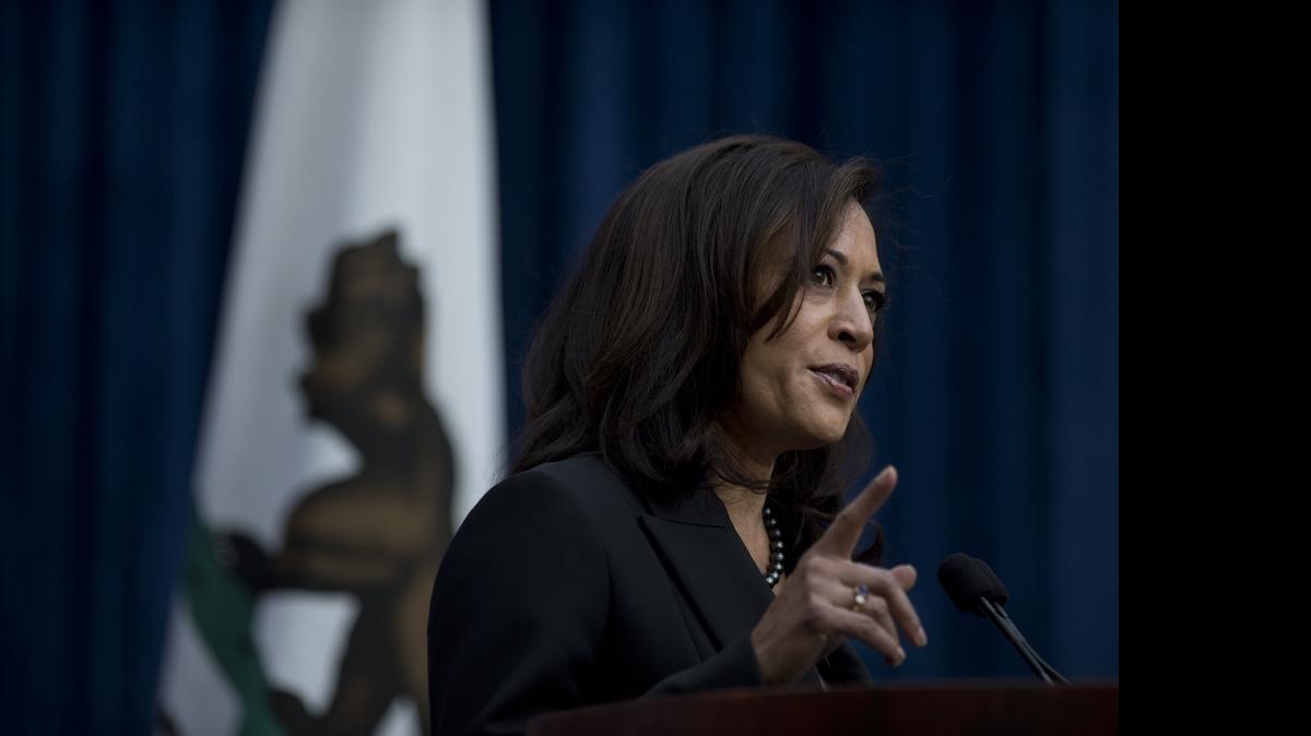
California Attorney General Kamala Harris, shown in January, said of the Sodomite Suppression Act on Tuesday, “This proposed act is the product of bigotry, seeks to promote violence, is patently unconstitutional and has no place in a civil society.” 
