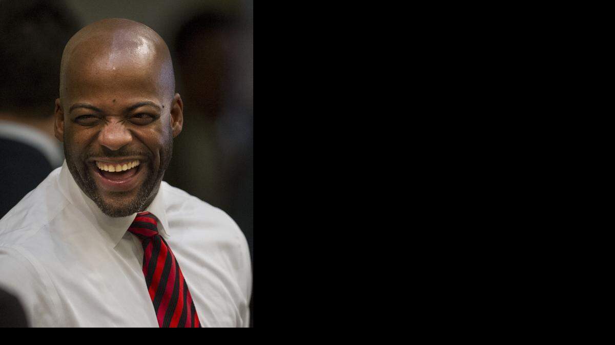 
Former Assemblyman Isadore Hall, D-Compton, during the first day of session at the Capitol on Dec. 3, 2012.
