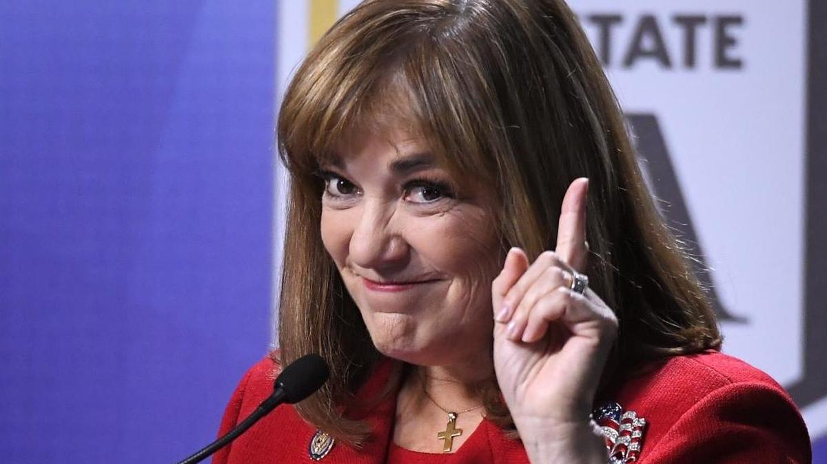 In this Oct. 5, 2016 file photo, California Senate Democratic candidate Rep. Loretta Sanchez speaks during a debate against California Attorney General Kamala Harris, in Los Angeles.