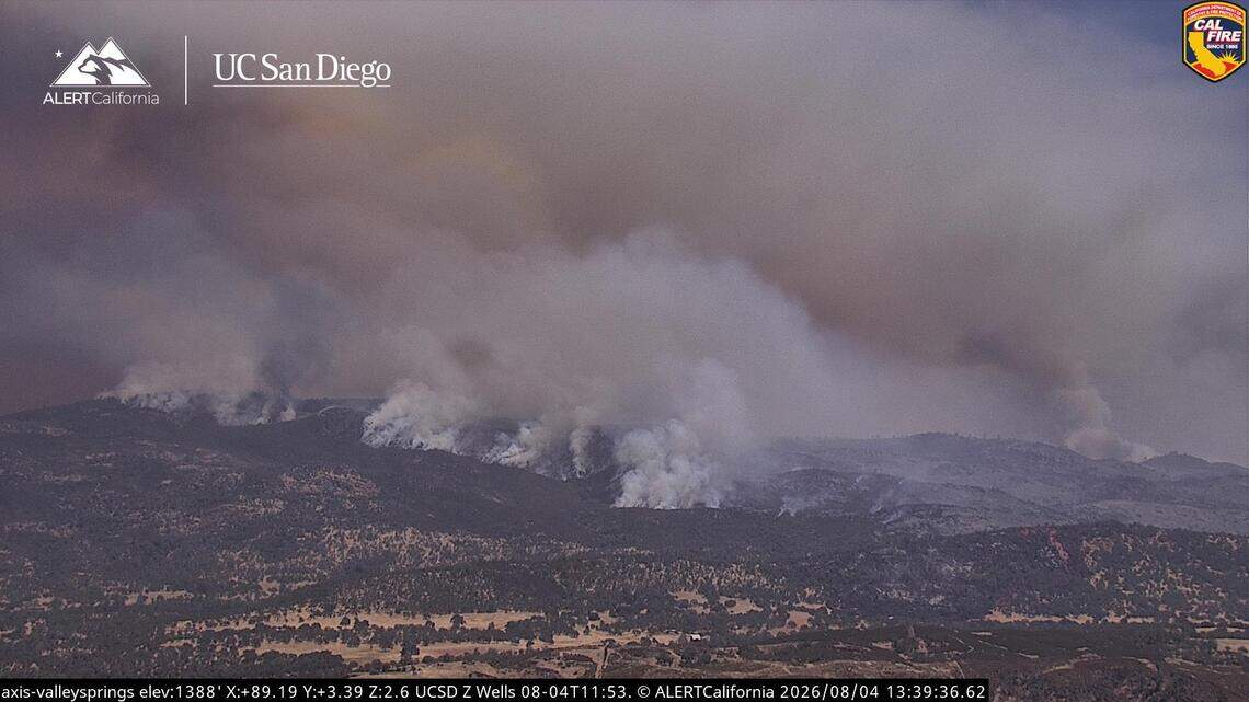 Gann Fire grows to 6,495 acres in Calaveras County, evacuation zones hold steady