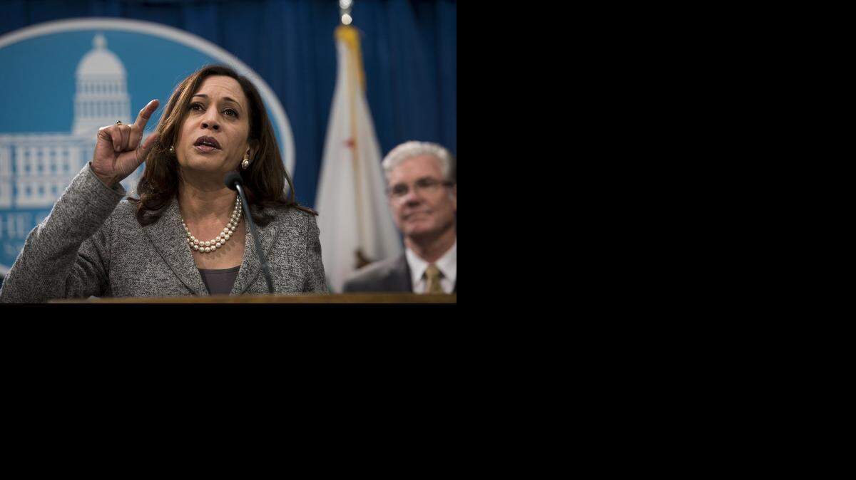 
Attorney General Kamala Harris discusses elementary school truancy rates during a press conference at the Capitol on March 10, 2014.

