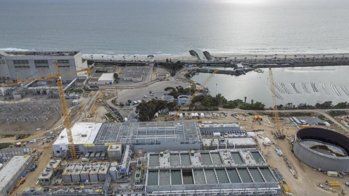 The Carlsbad desalination plant in Carlsbad in April.