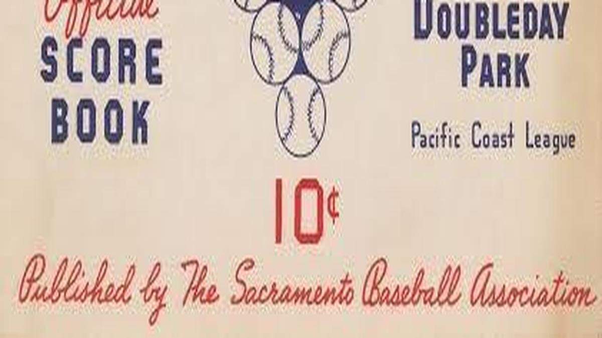 
A Sacramento Solons score book from 1945.
