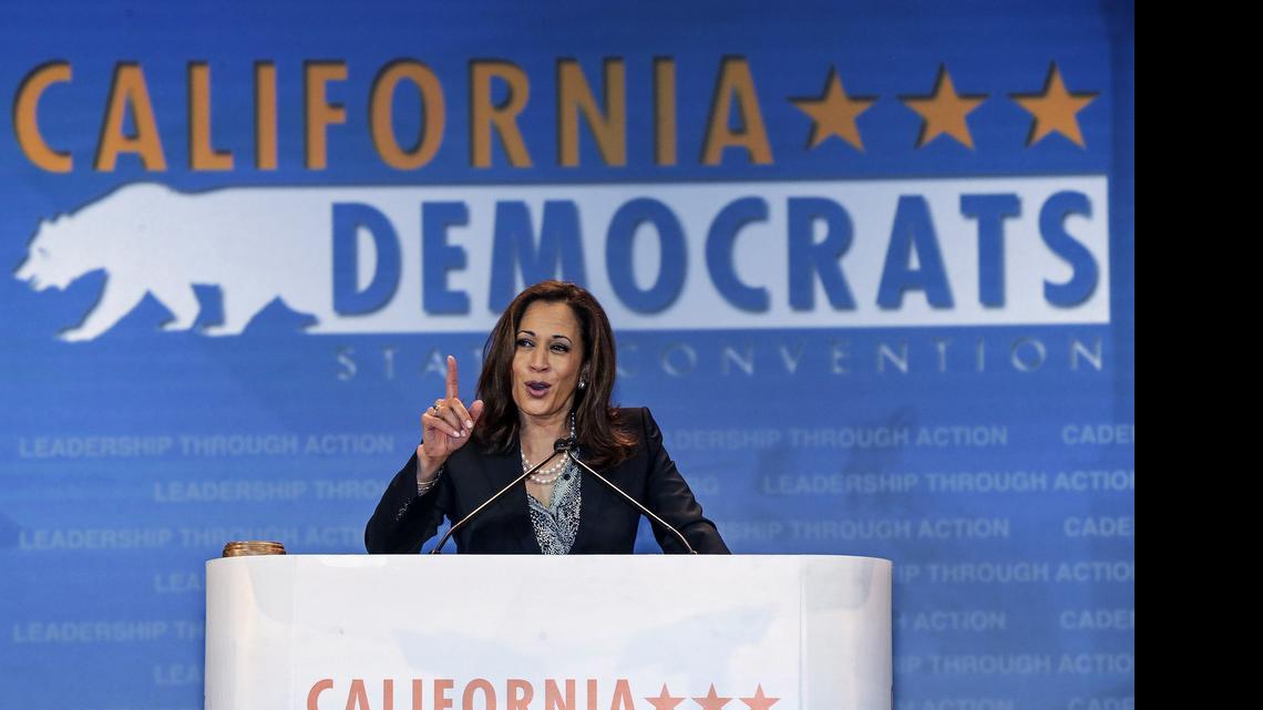 
California State Attorney General Kamala Harris tweaked GOP climate change doubters in her speech at the California Democrats State Convention in Anaheim on Saturday, saying: “With the worst drought in history, what more evidence do they need?”
