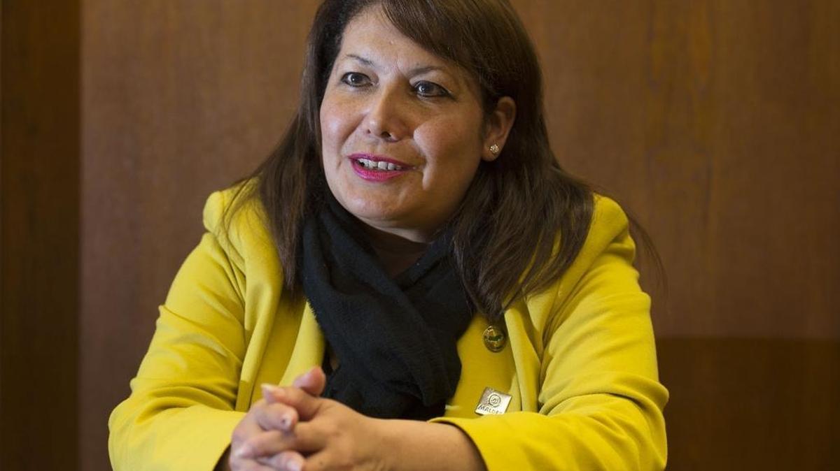 Assemblywoman Patty Lopez, speaks in her Capitol office on Feb. 13, 2015.
