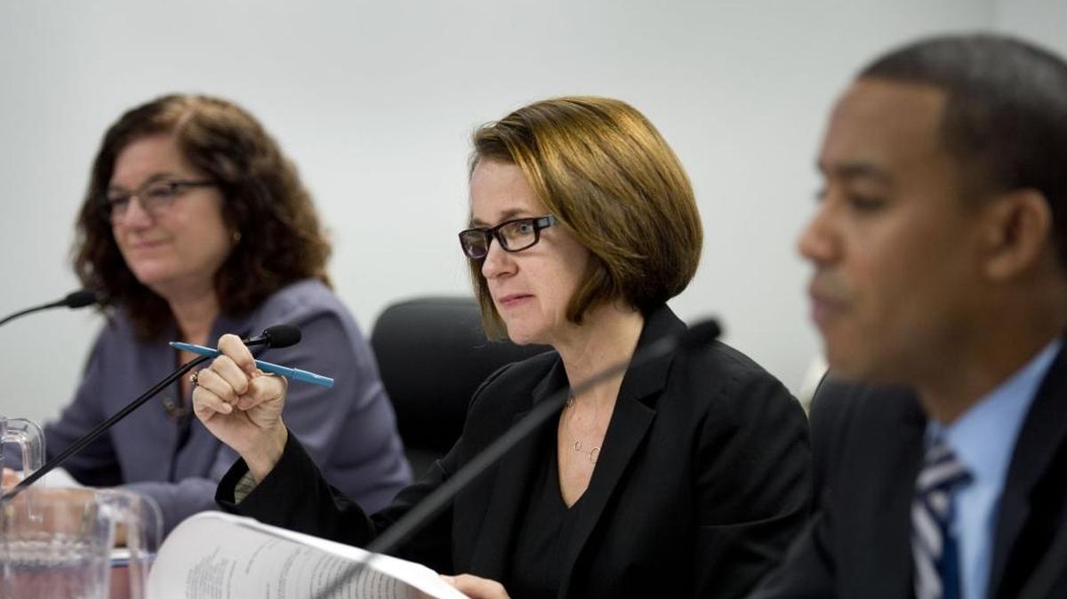 
Fair Political Practices Commission chair Jodi Remke on Thursday, Nov. 20, 2014 in Sacramento, Calif.
