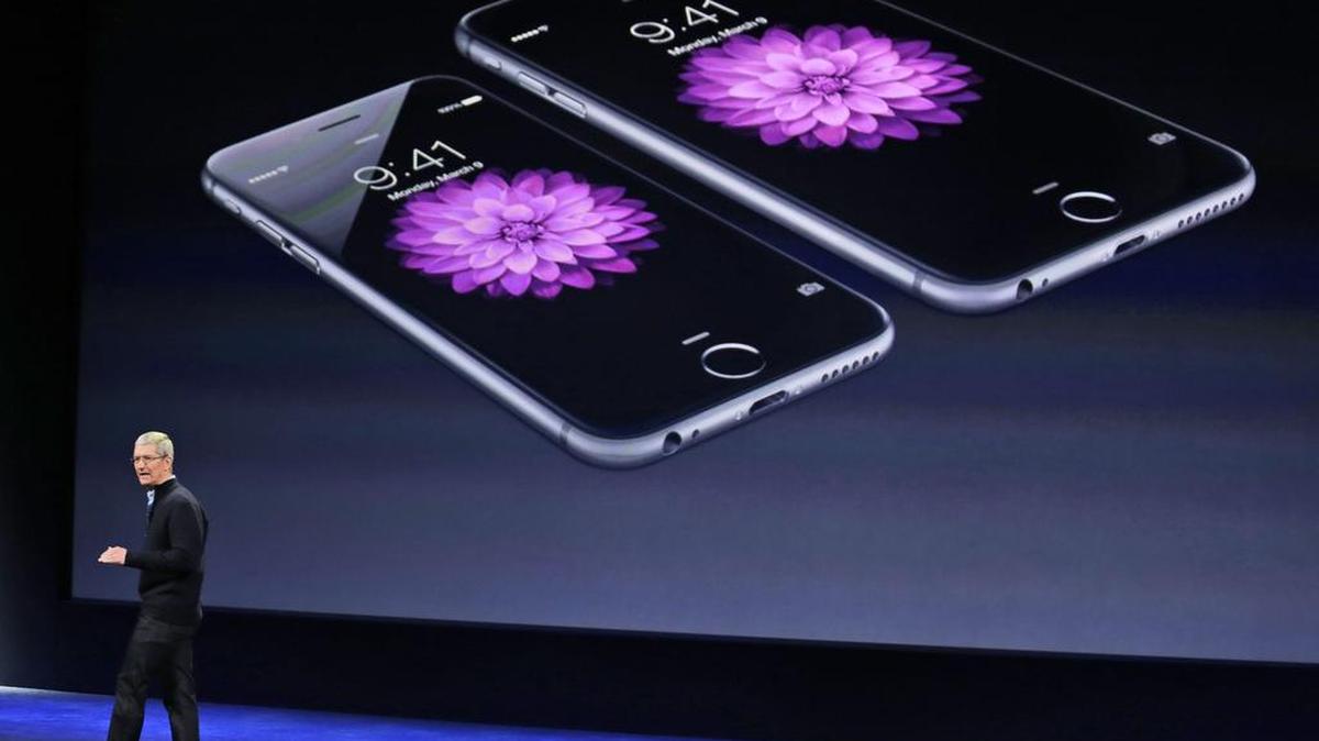 
Apple CEO Tim Cook, shown at a presentation in March, was receptive to the push for more diversity in his industry. 

