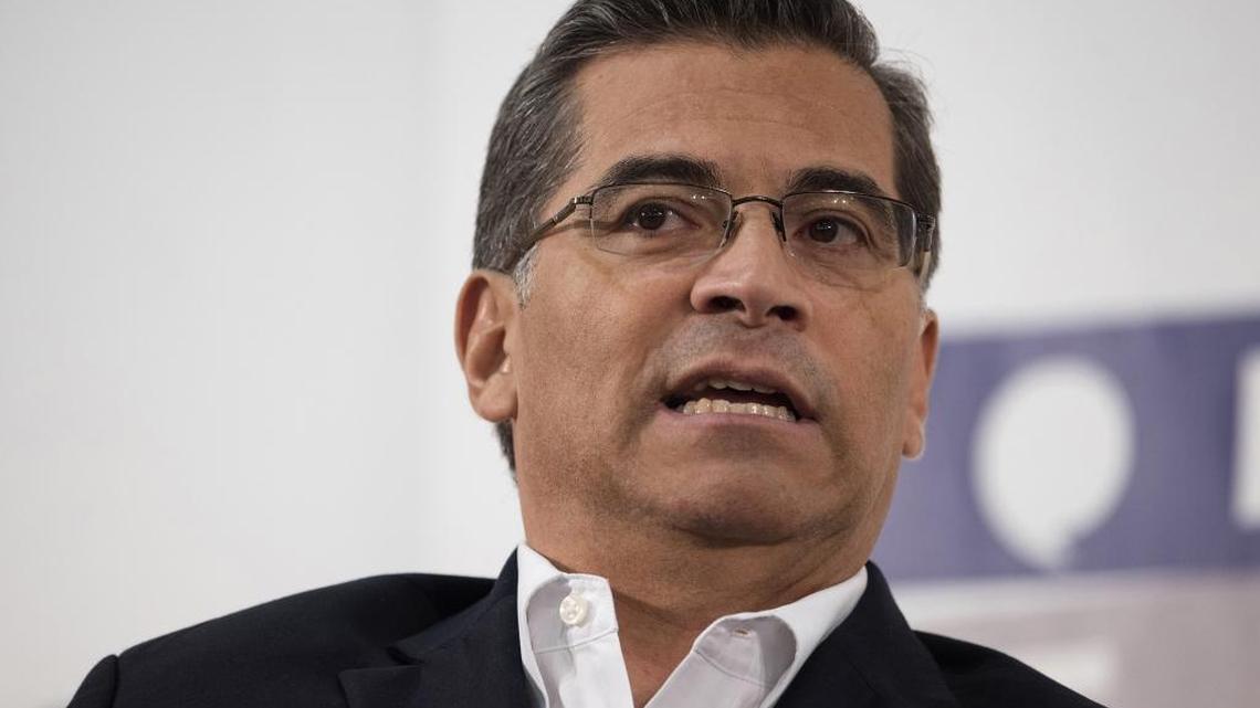 Xavier Becerra, attorney general of California, speaks during an event last year in Pasadena.