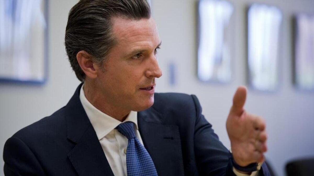 
Lt. Gov. Gavin Newsom meets with the Sacramento Bee editorial board in Sacramento, Calif., on Monday, September 8, 2014. Newsom will announce a new gun-control effort today in San Francisco.

