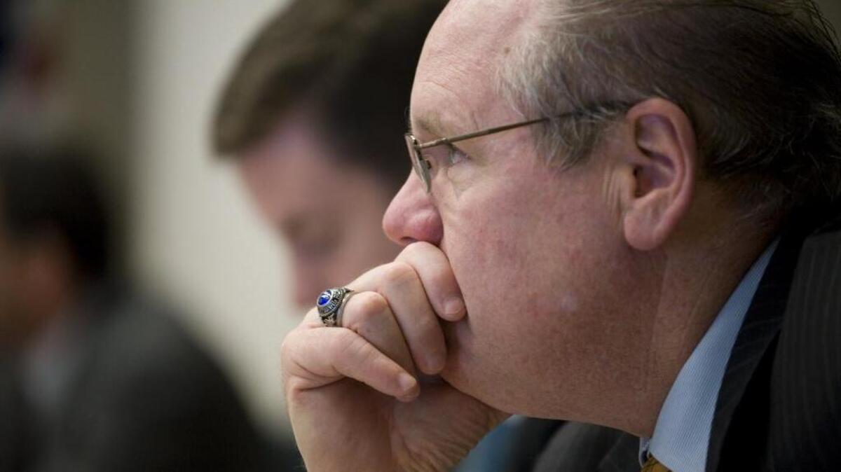 Then-Sen. John Benoit listened during a hearing on Oct. 26, 2009.