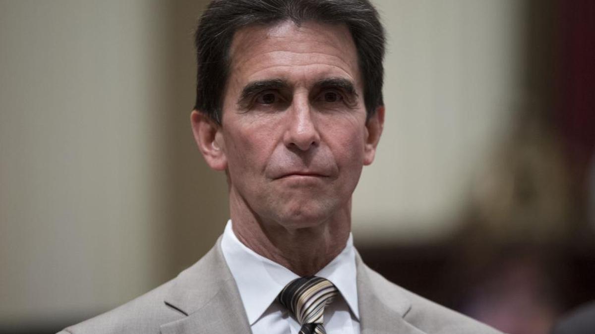 Sen. Mark Leno, D-San Francisco, during Senate floor session in 2013.