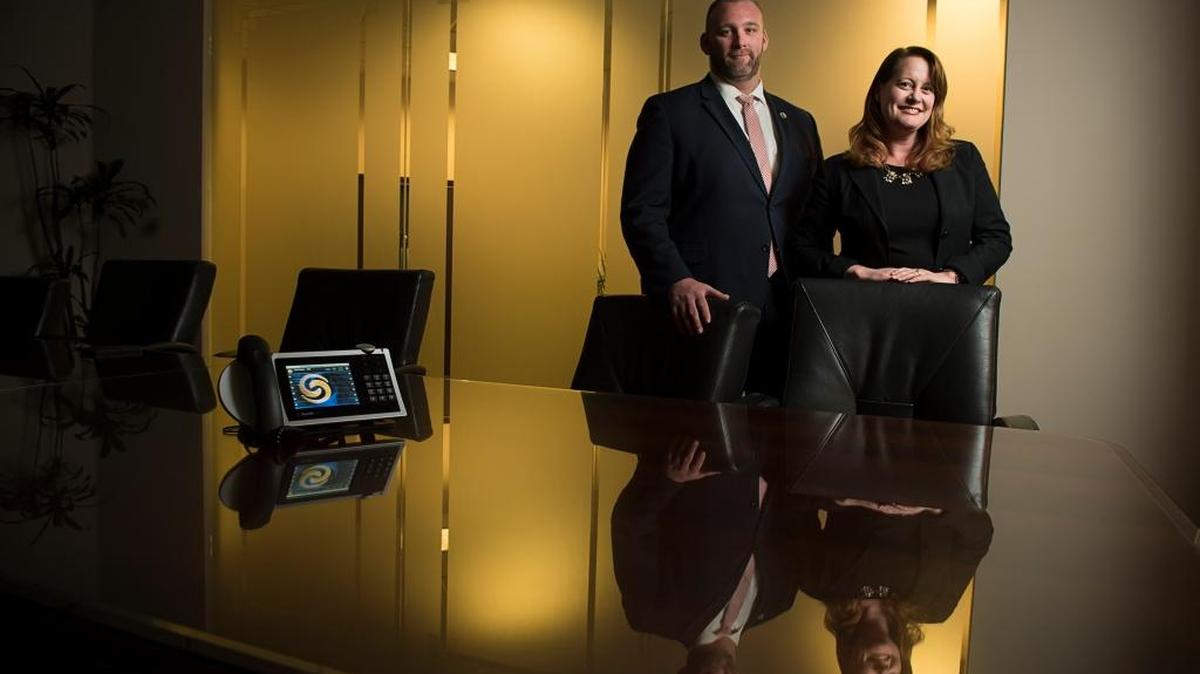 Lobbyists Amy Jenkins, with Platinum Advisors, and Nate Bradley, the head of the California Cannabis Industry Association, on Thursday in Sacramento. In Sacramento, marijuana is a welcome topic in many legislative offices and has given rise to a new micro-economy: marijuana lobbying.