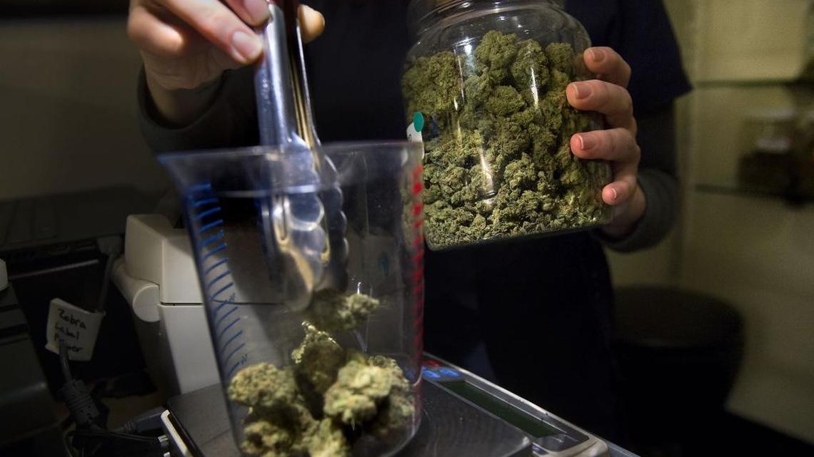 One ounce of marijuana at A Therapeutic Alternative in Sacramento on Wednesday, November 2, 2016.