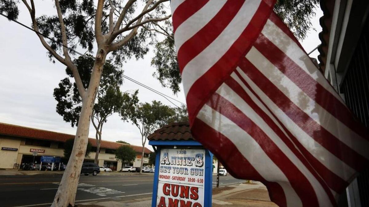 The Corona store where San Bernardino, Calif., shooter Syed Farook purchased guns on Thursday, Dec. 3, 2015.