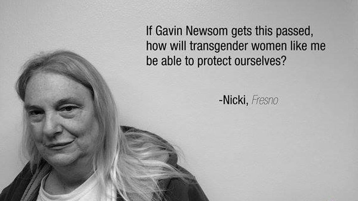 A Facebook meme by the Coalition for Civil Liberties, the campaign opposing Lt. Gov. Gavin Newsom’s gun control measure.